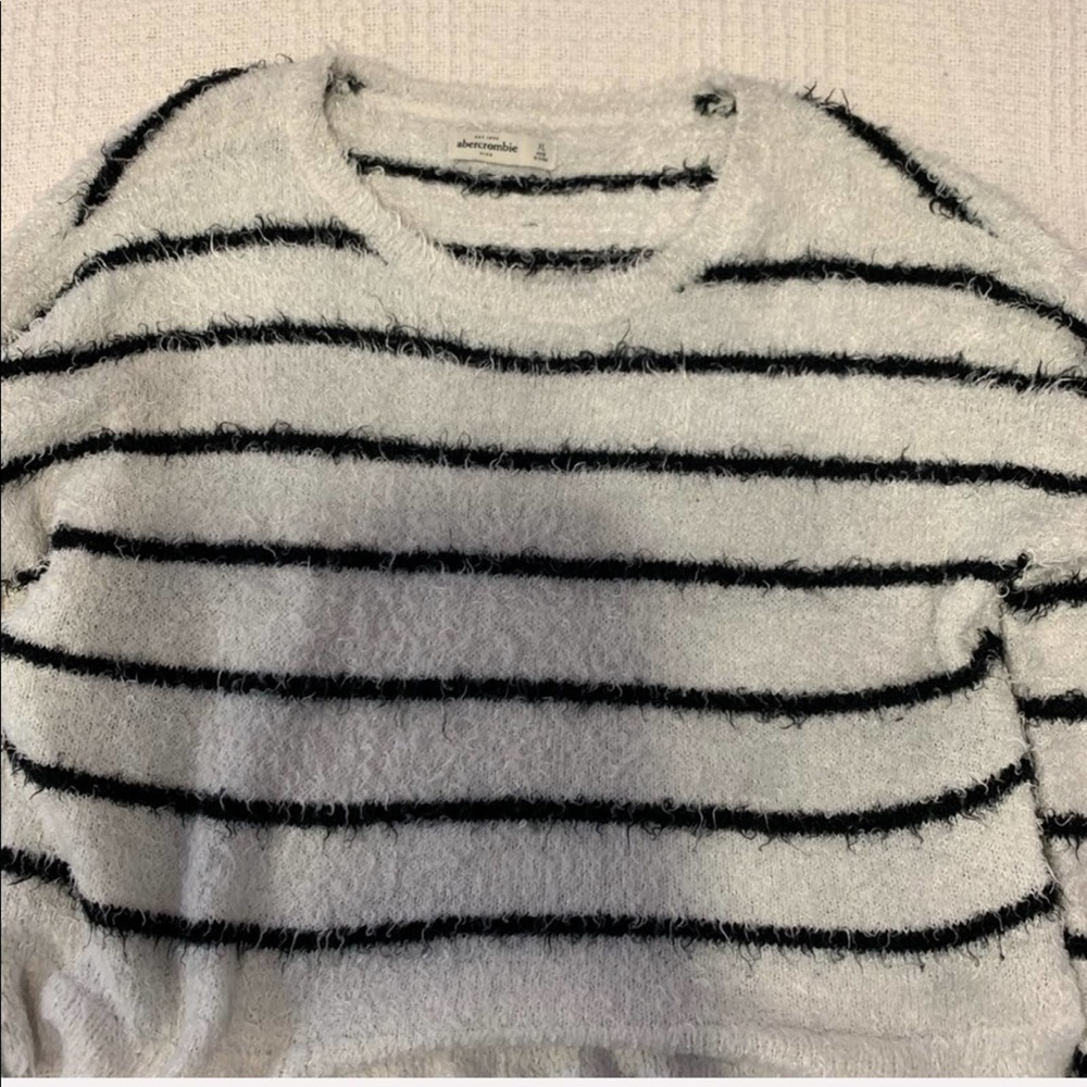 COPY - ABERCROMBIE Kids Black&White striped shirt XL - Picture 6 of 8